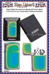 Zippo Windproof Lighter Z20493 Zippo Slim Spectrum Windproof Pocket Lighter 2-1/4"x1/2"x1-1/2" Comes With a Lifetime Guarantee     