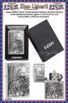 Zippo Windproof Lighter Z20855 Zippo Timberwolves Emblem Brushed Chrome Windproof Pocket Lighter 2-1/4"x1/2"x1-1/2" Comes With a Lifetime Guarantee