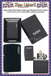 Zippo Windproof Lighter Z218ZL Zippo  Black Matte /Zippo Logo Windproof Pocket Lighter 2-1/4"x1/2"x1-1/2" Comes With a Lifetime Guarantee  
