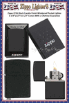 Zippo Windproof Lighter Z236 Zippo Black Crackle Finished Windproof Pocket Lighter 2-1/4"x1/2"x1-1/2" Comes With a Lifetime Guarantee 