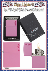 Zippo Windproof Lighter Z238ZL Zippo Classic Pink Matte Zippo Logo Windproof Pocket Lighter 2-1/4"x1/2"x1-1/2" Comes With a Lifetime Guarantee Zippo Windproof Lighter Z238ZL Zippo Classic Pink Matte Zippo Logo Windproof Pocket Lighter 2-1/4"x1/2"x1-1/2" Comes With a Lifetime Guarantee