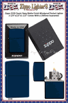 Zippo Windproof Lighter Z239 Zippo Classic Navy Matte Finished Windproof Pocket Lighter 2-1/4"x1/2"x1-1/2" Comes With a Lifetime Guarantee      
