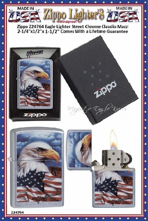 Zippo Windproof Lighter Z24764 Zippo Claudio Mazzi "Freedom Watch" Design Lighter with Street Chrome Finish Windproof Pocket Lighter 2-1/4"x1/2"x1-1/2" Comes With a Lifetime Guarantee Zippo Windproof Lighter Z24764 Zippo Claudio Mazzi "Freedom Watch" Design Lighter with Street Chrome Finish Windproof Pocket Lighter 2-1/4"x1/2"x1-1/2" Comes With a Lifetime Guarantee