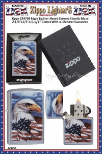 Zippo Windproof Lighter Z24764 Zippo Claudio Mazzi "Freedom Watch" Design Lighter with Street Chrome Finish Windproof Pocket Lighter 2-1/4"x1/2"x1-1/2" Comes With a Lifetime Guarantee Zippo Windproof Lighter Z24764 Zippo Claudio Mazzi "Freedom Watch" Design Lighter with Street Chrome Finish Windproof Pocket Lighter 2-1/4"x1/2"x1-1/2" Comes With a Lifetime Guarantee
