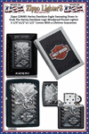 Zippo Windproof Lighter Z28485 Zippo Harley Davidson Eagle Swooping Down to Grab The Harley Davidson Logo Windproof Pocket Lighter 2-1/4"x1/2"x1-1/2" Comes With a Lifetime Guarantee 