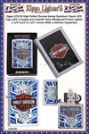 Zippo Windproof Lighter Z29159 Zippo High Polish Chrome Harley Davidson Classic H/D Logo with a Unique and Colorful Twist Windproof Pocket Lighter 2-1/4"x1/2"x1-1/2" Comes With a Lifetime Guarantee 