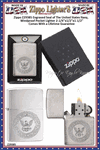 Zippo Windproof Lighter Z29385 Zippo Engraved Seal of The United States Navy, Windproof Pocket Lighter 2-1/4"x1/2"x1-1/2" Comes With a Lifetime Guarantee 