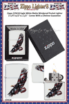 Zippo Windproof Lighter Z29418 Zippo Eagle White Matte Windproof Pocket Lighter 2-1/4"x1/2"x1-1/2" Comes With a Lifetime Guarantee   