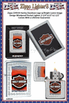 Zippo Windproof Lighter Z29559 Zippo Harley Davidson Logo w/Bright Luster Image Design Windproof Pocket Lighter 2-1/4"x1/2"x1-1/2" Comes With a Lifetime Guarantee 