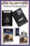 Zippo Windproof Lighter Z29596 Zippo Iwo Jima Marine Corps Rasing the Flage Poster Windproof Pocket Lighter 2-1/4"x1/2"x1-1/2" Comes With a Lifetime Guarantee   