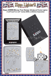 Zippo Windproof Lighter Z29999 Zippo Money Tree, Satin Chrome Finished Windproof Pocket Lighter 2-1/4"x1/2"x1-1/2" Comes With a Lifetime Guarantee    