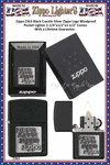 Zippo Windproof Lighter Z363 Zippo Black Crackle Silver Zippo Logo Windproof Pocket Lighter 2-1/4"x1/2"x1-1/2" Comes With a Lifetime Guarantee 