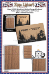 Zippo Windproof Lighter Z49039 Zippo Woodchuck Walnut Design Windproof Pocket Lighter 2-1/4"x1/2"x1-1/2" Comes With a Lifetime Guarantee