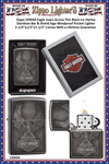 Zippo Windproof Lighter Z49044 Zippo Eagle Soars Across This Black Ice Harley-Davidson Bar & Shield logo Windproof Pocket Lighter 2-1/4"x1/2"x1-1/2" Comes With a Lifetime Guarantee 