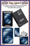 Zippo Windproof Lighter Z49151 Zippo U.S. Marine Corps Marines logo Navy Matte Windproof Pocket Lighter 2-1/4"x1/2"x1-1/2" Comes With a Lifetime Guarantee    