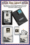 Zippo Windproof Lighter Z49152 Zippo U.S. Army Vintage Battlefield Scene, Street Chrome Windproof Pocket Lighter 2-1/4"x1/2"x1-1/2" Comes With a Lifetime Guarantee
