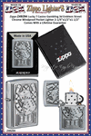 Zippo Windproof Lighter Z49294 Zippo Lucky 7 Casino Gambling 3d Emblem Street Chrome Windproof Pocket Lighter 2-1/4"x1/2"x1-1/2" Comes With a Lifetime Guarantee 