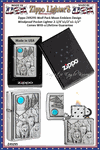 Zippo Windproof Lighter Z49295 Zippo Wolf Pack Moon Emblem Design Windproof Pocket Lighter 2-1/4"x1/2"x1-1/2" Comes With a Lifetime Guarantee 