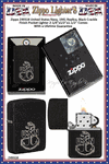 Zippo Windproof Lighter Z49318 Zippo  U.S. Navy Replica Black Crackle Design Windproof Pocket Lighter 2-1/4"x1/2"x1-1/2" Comes With a Lifetime Guarantee   