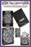 Zippo Windproof Lighter Z49434 Zippo Pirate's Doubloon Windproof Pocket Lighter 2-1/4"x1/2"x1-1/2" Comes With a Lifetime Guarantee   