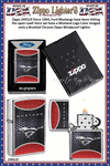 Zippo Windproof Lighter Z49519 Zippo Since 1964, Ford Mustangs have been hitting the open road! Here we have a Mustang Logo Color imaged onto a Brushed Chrome Zippo Windproof Lighter