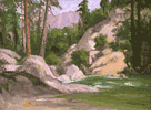 A River Near Yosemite<br><small>W.F. Jackson