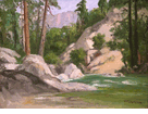 A River Near Yosemite<br><small>W.F. Jackson