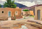ADOBE HOUSES, NEW MEXICO<br><small>Jessie Arms Botke 