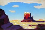 Mittens in Landscape, Monument Valley<br><small>Conrad Buff