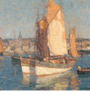 Anchored at Concarneau<br><small>Edgar Payne