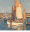Anchored at Concarneau<br><small>Edgar Payne