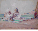 Beach Scene with Waves<br>(adr104)<br><small>Arthur Dominique Rozaire