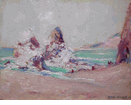 Beach Scene with Waves<br>(adr104)<br><small>Arthur Dominique Rozaire