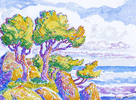 Trees by the Sea<br><small>Birger Sandzen