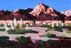 Blooming Yuccas in the Desert<br><small>Conrad Buff
