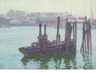Boat in the Harbor<br><small>Maurice Braun