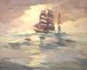 Boats at Sea<br><small>Armin Carl Hansen