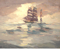 Boats at Sea<br><small>Armin Carl Hansen