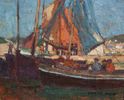 Boats in a Harbor<small><br>Edgar Payne