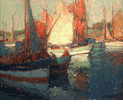 Boats of the Audienne<small><br>Edgar Payne