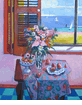 Bouquet with Persimmons <br><SMALL>Robert Frame
