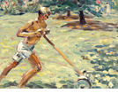 Boy With Push Mower <small> <br>(ERS34) </small>