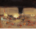 Madrid, Spain at Night from the Puerta del Sol<br><small>Alson Skinner Clark