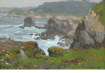 Carmel Highlands with Poppies<br><small>Franz Bischoff