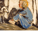Child with Dog <small> <br>(ERS57) </small>