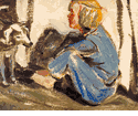 Child with Dog <small> <br>(ERS57) </small>