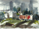 City Street  <br><SMALL>Harold Gretzner