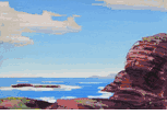 Coastal Scene <br><SMALL>Conrad Buff