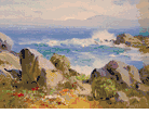 Coastal Scene, Pacific Grove<br><small>Albert Thomas de Rome