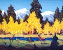 Deer and Yellow Trees<br><small>Conrad Buff